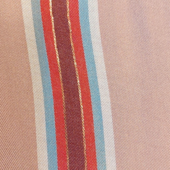 ECI pink striped wide-leg crop pants with pockets, size S - Picture 6 of 7